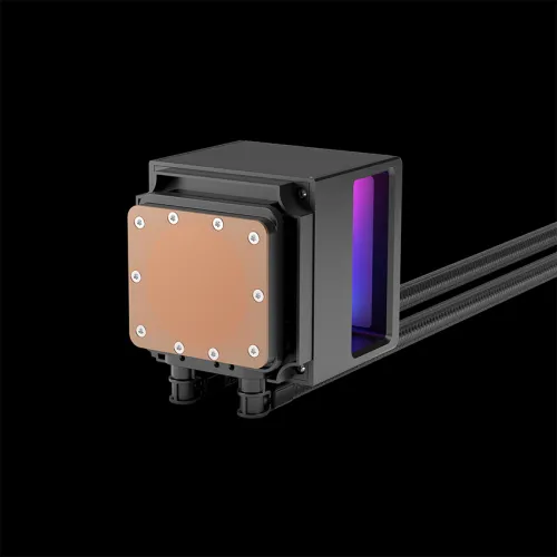 Tản Nhiệt Nước GAMDIAS CHIONE P5-240 ARGB Black – AIO 240mm | Màn Hình LCD IPS 3,4 Inch